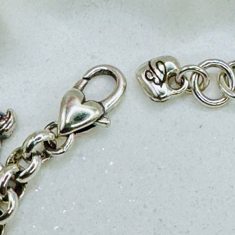 Brighton Silver Charm Bracelet with Red and Green Accents - Picture 2 of 7